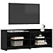 Mobile TV 135 x 33 x 47 cm Rovere Nero Legno ingegnerizzato - Foto miniatura 2