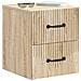 Mobiletto da notte a muro 2 pcs Rovere Sonoma 34,5 x 33 x 40 cm - Foto miniatura 2