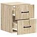 Mobiletto da notte a muro 2 pcs Rovere Sonoma 34,5 x 33 x 40 cm - Foto miniatura 4