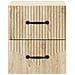 Mobiletto da notte a muro 2 pcs Rovere Sonoma 34,5 x 33 x 40 cm - Foto miniatura 5