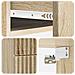 Mobiletto da notte a muro 2 pcs Rovere Sonoma 34,5 x 33 x 40 cm - Foto miniatura 8