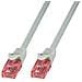 ICOC LU6-005 - Cavo di Rete Patch in Rame Cat. 6 Grigio U / UTP LSZH 0,5m - Foto miniatura 1