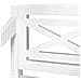 Panchina Batavia 98 cm in Legno Massello di Mogano Bianca - Foto miniatura 5