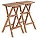 Sgabelli Da Bar Pieghevoli 2 Pz In Legno Massello Di Teak - Foto miniatura 1