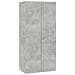 Armadio Grigio Cemento 80x52x180 cm in Legno Multistrato - Foto miniatura 2