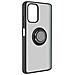 Cover Xiaomi Redmi Note 10 / Note 10s Bimateria Anello Metallico Supporto Nera - Foto miniatura 5