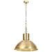 Lampada A Sospensione 25 W Ottone Rotonda 48 Cm E27 - Foto miniatura 2