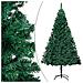 Set Albero Natale Artificiale con LED Palline Verde 120 cm PVC - Foto miniatura 2