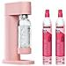 P2c-wd002f-lp - Confezione Macchina Per Acqua Frizzante Woody Pink - 2 Bombole Di Co2 Da 60 L Incluse 1 - Bottiglia Di Gasatura Da 1 L - Foto miniatura 2