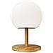 Lampada Da Tavolo - Wireless - Piede Bambù Allungabile - H28cm - Bianco Caldo / Led Bianco Luny - Foto miniatura 1