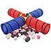 Tunnel Da Gioco Per Bambini Con 250 Palline Multicolore - Foto miniatura 5