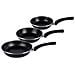 Kenia 3 Padelle 18-20-24cm Induzione, Pfoa-free Antiaderente Acciaio Vetrificato Nero - Foto miniatura 2