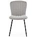 Pack 4 Sedie Lucky Rivestite In Tessuto Grigio Chiaro - Foto miniatura 2