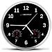 Ehc016k Orologio Meccanico Da Parete Rotondo Nero - Foto miniatura 1