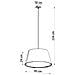 Lampadario Cono 45 Sl. 0829 - Minimalista Lampadari Bianco 114x45x45 Cm - Foto miniatura 4