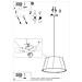 Lampadario Cono 45 Sl. 0829 - Minimalista Lampadari Bianco 114x45x45 Cm - Foto miniatura 5