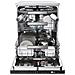 Lavastoviglie XF 6B2M3PX Capacità 16 Coperti Classe B Colore Acciaio Inox - Foto miniatura 9