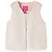 Gilet Da Bambina In Pelliccia Sintetica Beige 116 - Foto miniatura 1