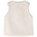 Gilet Da Bambina In Pelliccia Sintetica Beige 116 - Foto miniatura 2
