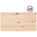 Piani Tavolo 2 Pz 90x45x1,7 Cm Rettangolare Legno Massello Pino - Foto miniatura 2