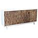 Mobile Credenza Da Interno A 4 Ante In Legno Con Decoro In Rilievo Linea Classic Spike - Foto miniatura 1