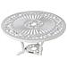 Tavolino Bistrot Dascio 61 Cm 61 Cm Metallo Bianco Sporco - Foto miniatura 3