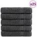 Asciugamani Bagno SOLUND 25 pz Antracite 100x150cm 600gsm - Foto miniatura 1