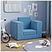 Divano per Bambini Blu in Morbido Peluche - Foto miniatura 5