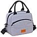 Borsa Termica Porta Pranzo Da Lavoro, Borsa Tote Porta Pranzo A Tracolla Per Donne E Uomini Grey - Foto miniatura 1