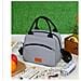 Borsa Termica Porta Pranzo Da Lavoro, Borsa Tote Porta Pranzo A Tracolla Per Donne E Uomini Grey - Foto miniatura 2