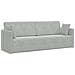 Divano Letto a Terra 2-in-1 Grigio Chiaro 213x144x60 cm Velluto - Foto miniatura 1