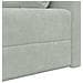 Divano Letto a Terra 2-in-1 Grigio Chiaro 213x144x60 cm Velluto - Foto miniatura 9