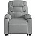 Poltrona Alzapersona Massaggi Elettrica Grigio Chiaro Tessuto - Foto miniatura 9