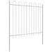 Recinzione da Giardino con Parte Superiore ad Arco Bianca 3,4x1,5 m in Acciaio - Foto miniatura 3