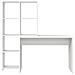 Scrivania Bianco 138.5 x 55 x 143 cm Legno multistrato - Foto miniatura 4