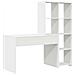 Scrivania Bianco 138.5 x 55 x 143 cm Legno multistrato - Foto miniatura 6