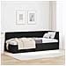 Cornice del letto ad angolo Nero 80 x 200 cm Velluto - Foto miniatura 2