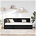 Cornice del letto ad angolo Nero 80 x 200 cm Velluto - Foto miniatura 4