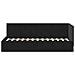 Cornice del letto ad angolo Nero 80 x 200 cm Velluto - Foto miniatura 5