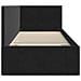 Cornice del letto ad angolo Nero 80 x 200 cm Velluto - Foto miniatura 6