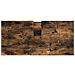 Set di mobili per il bagno 4 pcs Rovere fumo 30 x 35 x 192 cm - Foto miniatura 9