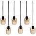Lampadario A 6 Luci Kitare Vetro Beige - Foto miniatura 4
