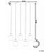 Lampadario A 6 Luci Kitare Vetro Beige - Foto miniatura 7