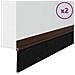 Spazzole per porte autoadesive 2 pcs Marrone 100 cm - Foto miniatura 3