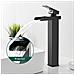 Rubinetto per lavabo da bagno, Blackswan, Cascada tipo M34, modello nero opaco, misura 32 cm - Foto miniatura 2