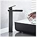 Rubinetto per lavabo da bagno, Blackswan, Cascada tipo M34, modello nero opaco, misura 32 cm - Foto miniatura 3