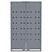 Copribidone con Ruote Bidone Singolo Grigio 69x79x117cm Acciaio - Foto miniatura 4