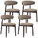 Set Da 4 Sedie Da Pranzo, Robuste Ed Eleganti, In Stile Minimalista Scandinavo, Ideali Per Sala Da Pranzo E Cucina - Color Cammello - Foto miniatura 1