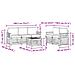 Set divani con cuscino 6 pcs Grigio Naturale e Chiaro - Foto miniatura 7