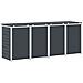 Stoccaggio contenitore a ruote Antracite 276 x 77,5 x 112,5 cm - Foto miniatura 9